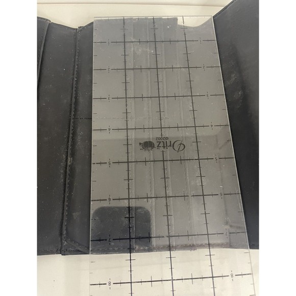 ESPRIT Womens Black Faux Leather Tri-Fold Wallet VTG 90s 12 Card Holder Photo ID - Picture 11 of 16